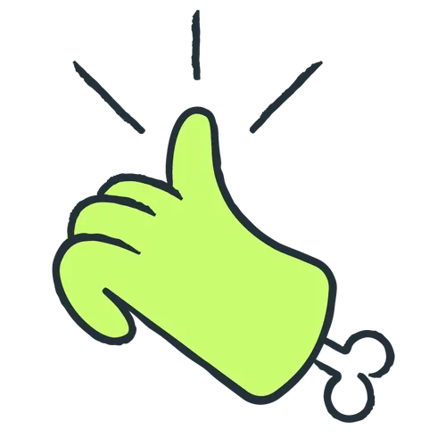 graphic of a hand giving the thumbs-up